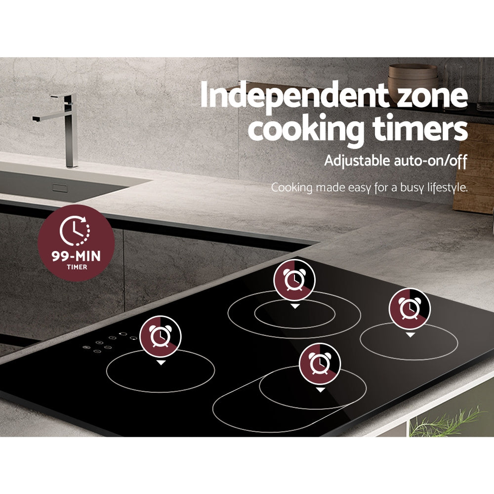 Cooktops & Stoves: Devanti Electric Ceramic Cooktop 77cm