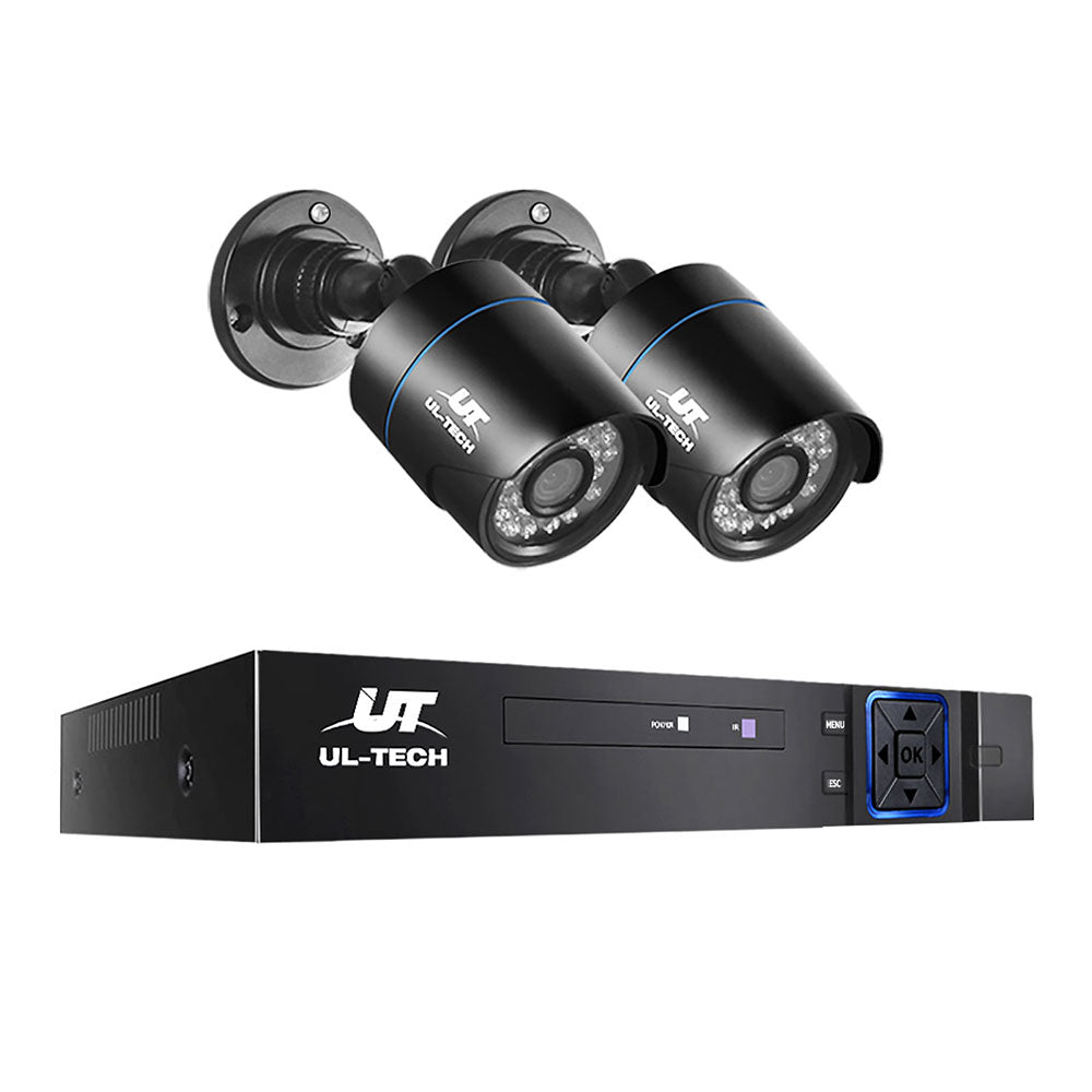Security Cameras & Accessories: UL-TECH 1080P Security Camera System 4CH DVR with 2 CCTV Bullet Cameras