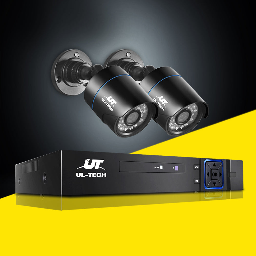 Security Cameras & Accessories: UL-TECH 1080P Security Camera System 4CH DVR with 2 CCTV Bullet Cameras