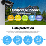 Security Cameras & Accessories: UL-tech CCTV Security System 4CH DVR 2 Cameras 2TB Hard Drive