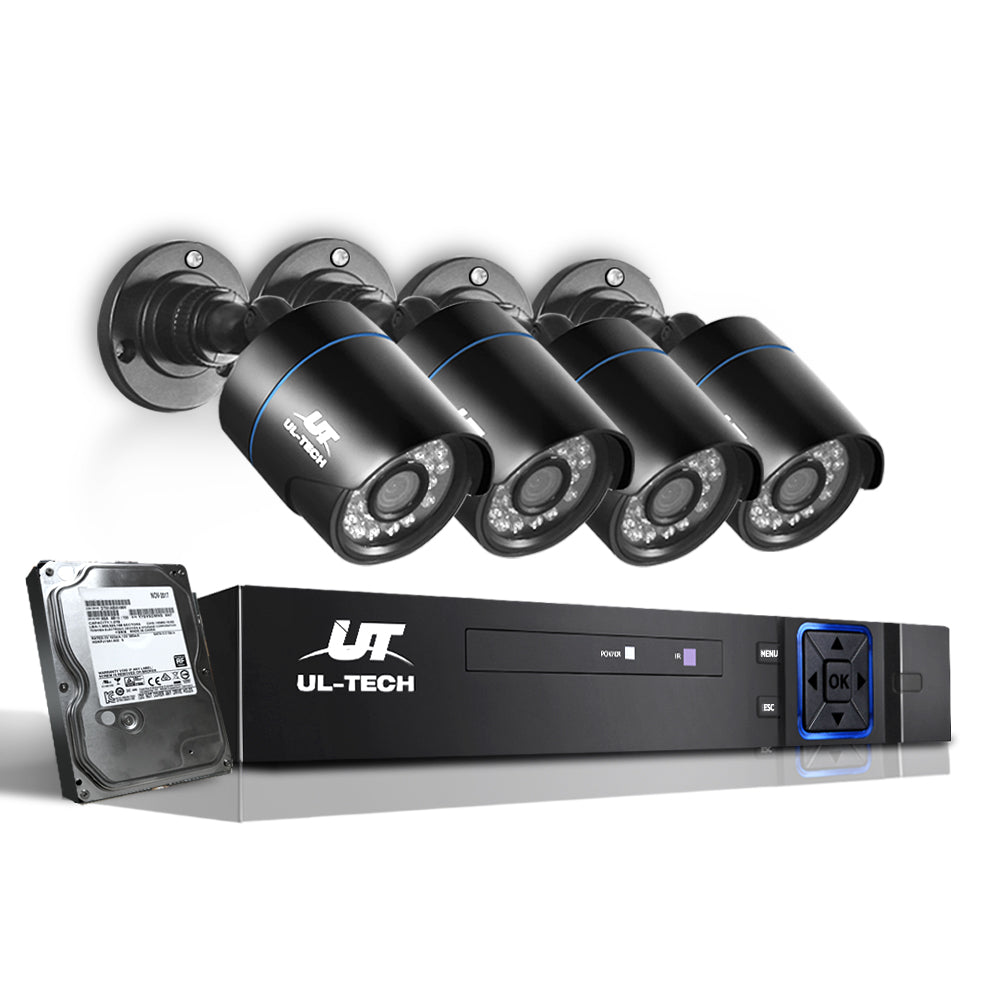 Security Cameras & Accessories: UL-tech CCTV Security System 4CH DVR 4 Cameras 2TB Hard Drive