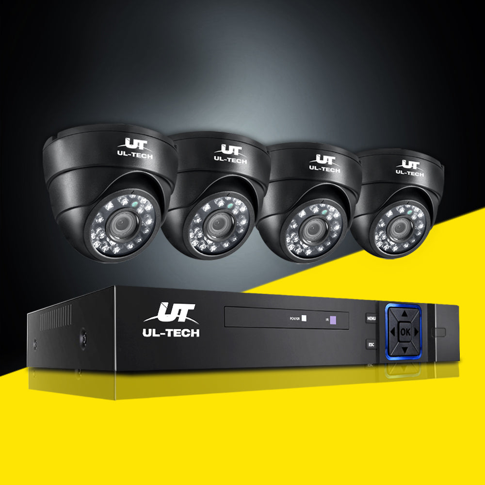 Security Cameras & Accessories: UL-TECH 1080P Security Camera System 4CH DVR with 4 CCTV Dome Cameras