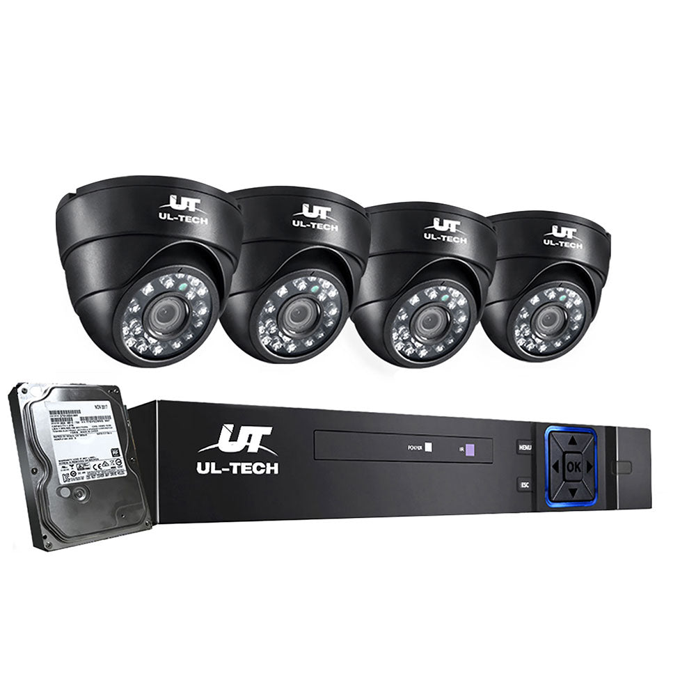 Security Cameras & Accessories: UL-tech CCTV Security System 4CH DVR 4 Cameras 1TB Hard Drive