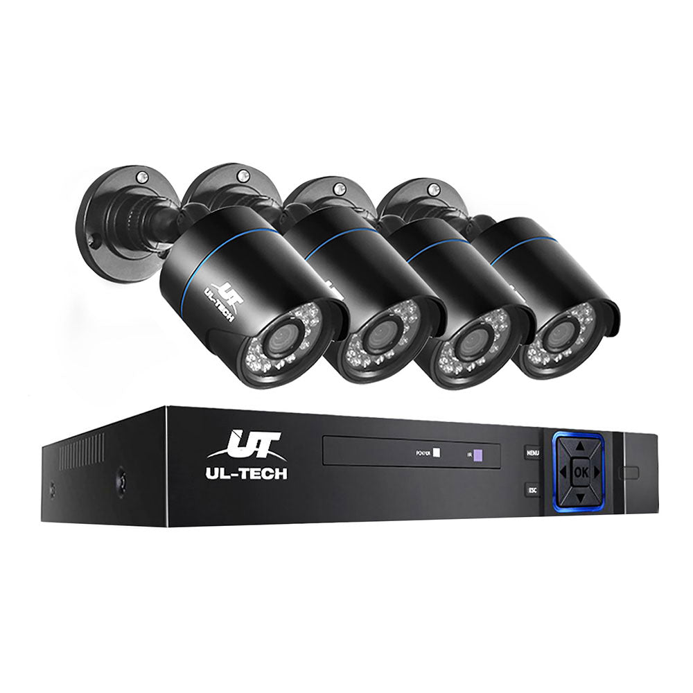 Security Cameras & Accessories: UL-tech CCTV Security System 8CH DVR 4 Cameras 1080p
