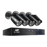 Security Cameras & Accessories: UL-tech CCTV Security System 8CH DVR 4 Cameras 1080p