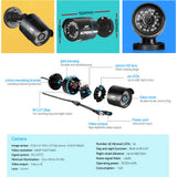 Security Cameras & Accessories: UL-tech CCTV Security System 8CH DVR 4 Cameras 1080p