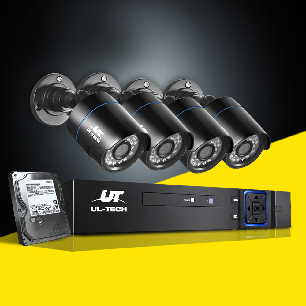 Security Cameras & Accessories: UL-tech CCTV Security System 8CH DVR 4 Cameras 2TB Hard Drive
