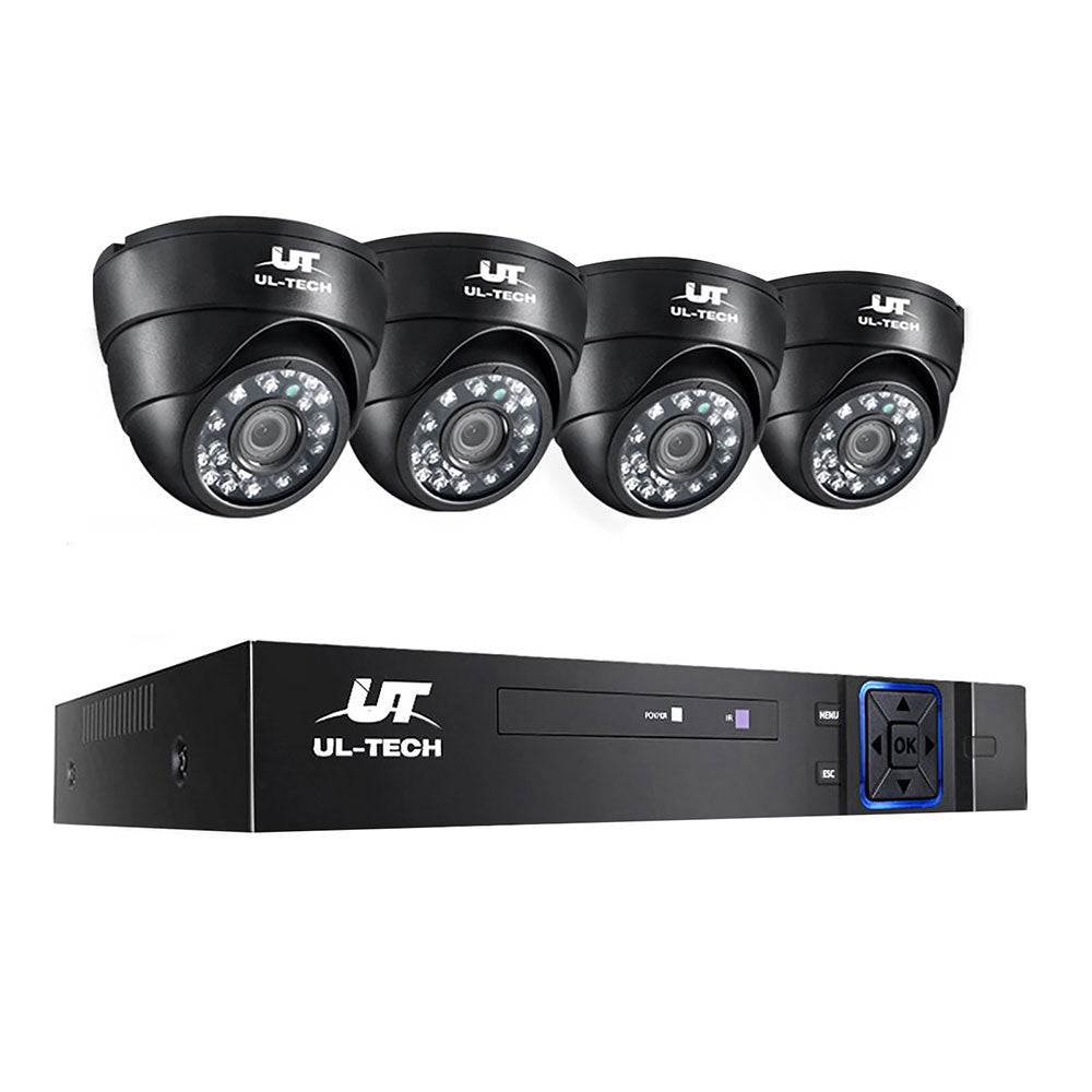 Security Cameras & Accessories: UL-tech CCTV Security System 8CH DVR 4 Cameras 1080p