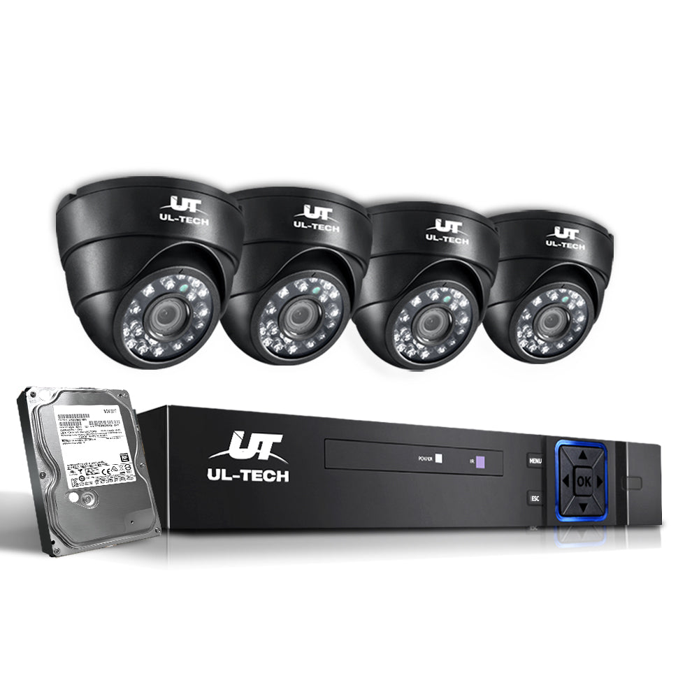Security Cameras & Accessories: UL-tech CCTV Security System 8CH DVR 4 Cameras 2TB Hard Drive