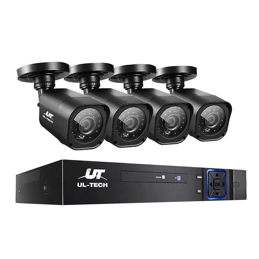 Security Cameras & Accessories: UL-tech CCTV Security System 8CH DVR 4 Cameras 1080p
