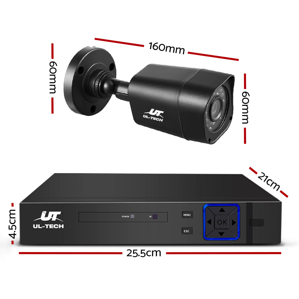 Security Cameras & Accessories: UL-tech CCTV Security System 8CH DVR 4 Cameras 2TB Hard Drive
