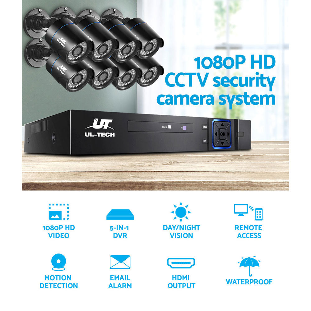 Security Cameras & Accessories: UL-TECH 1080P Security Camera System 8CH DVR with 8 CCTV Bullet Cameras