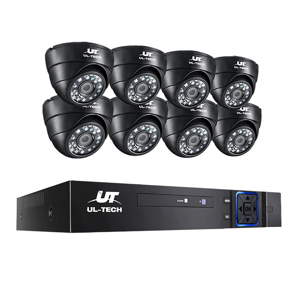 Security Cameras & Accessories: UL-TECH 1080P Security Camera System 8CH DVR with 8 CCTV Dome Cameras