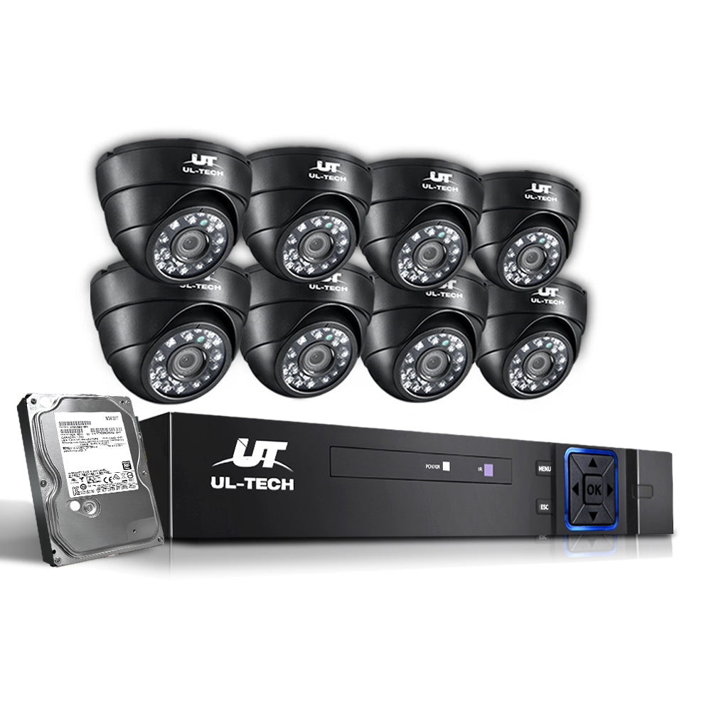 Security Cameras & Accessories: UL-tech CCTV Security System 8CH DVR 8 Cameras 2TB Hard Drive