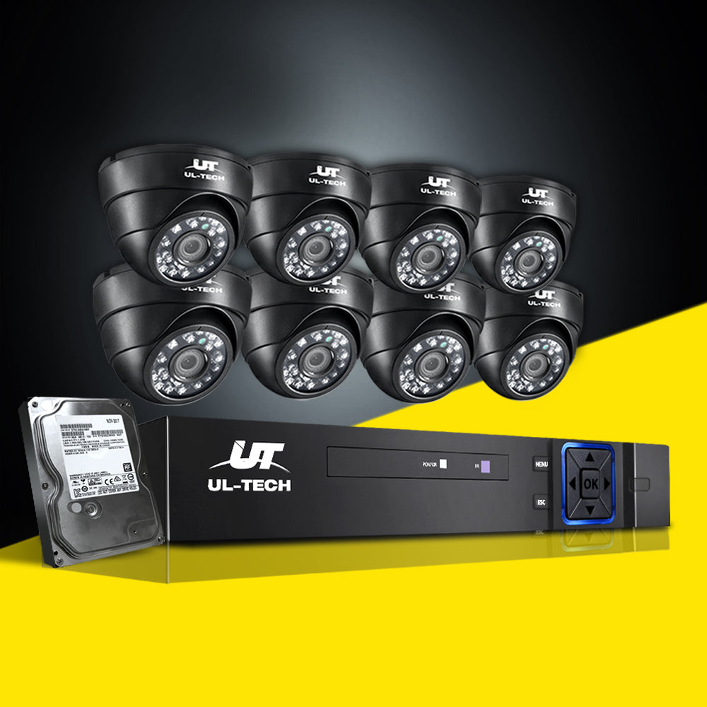 Security Cameras & Accessories: UL-tech CCTV Security System 8CH DVR 8 Cameras 2TB Hard Drive