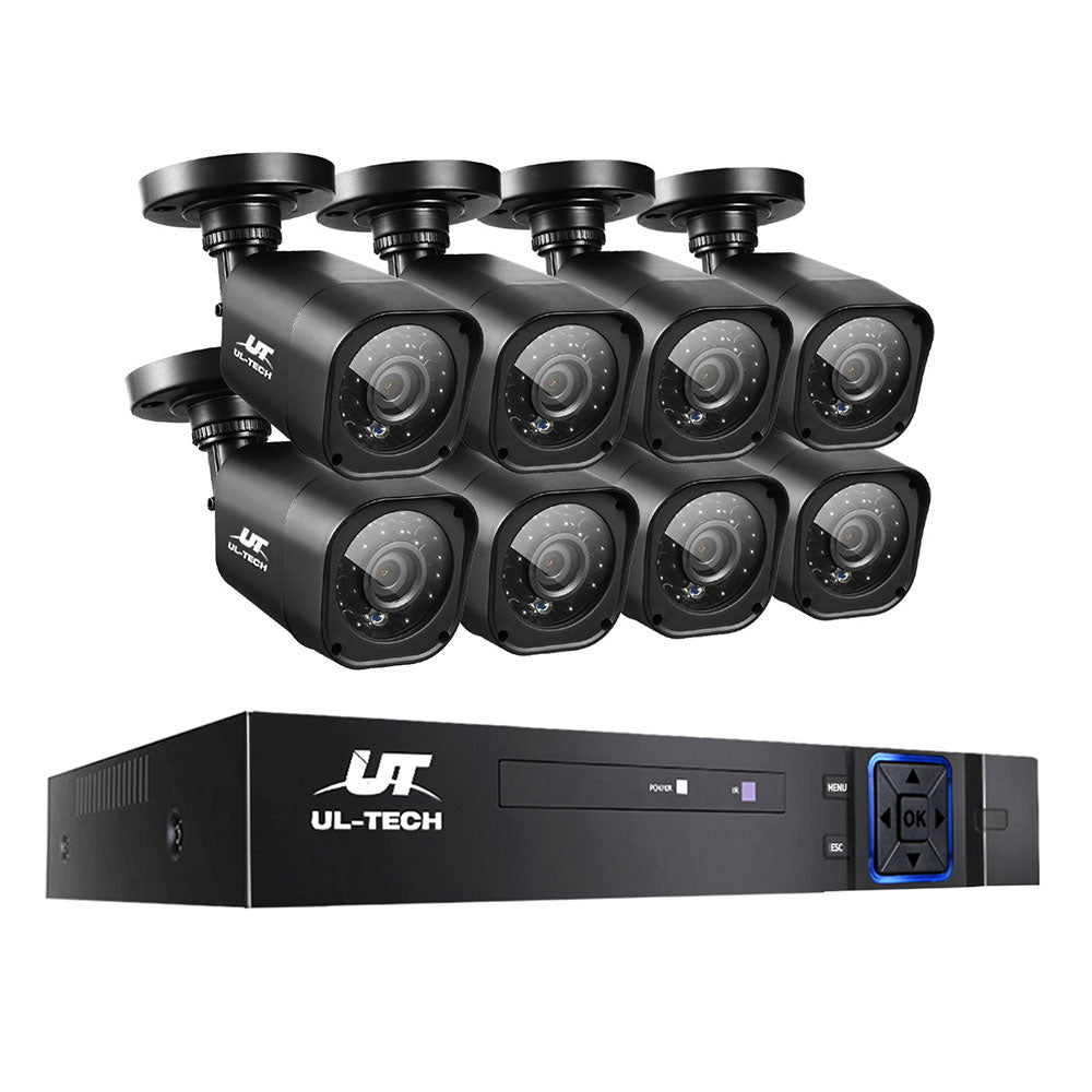 Security Cameras & Accessories: UL-TECH 1080P Security Camera System 8CH DVR with 8 CCTV Square Cameras