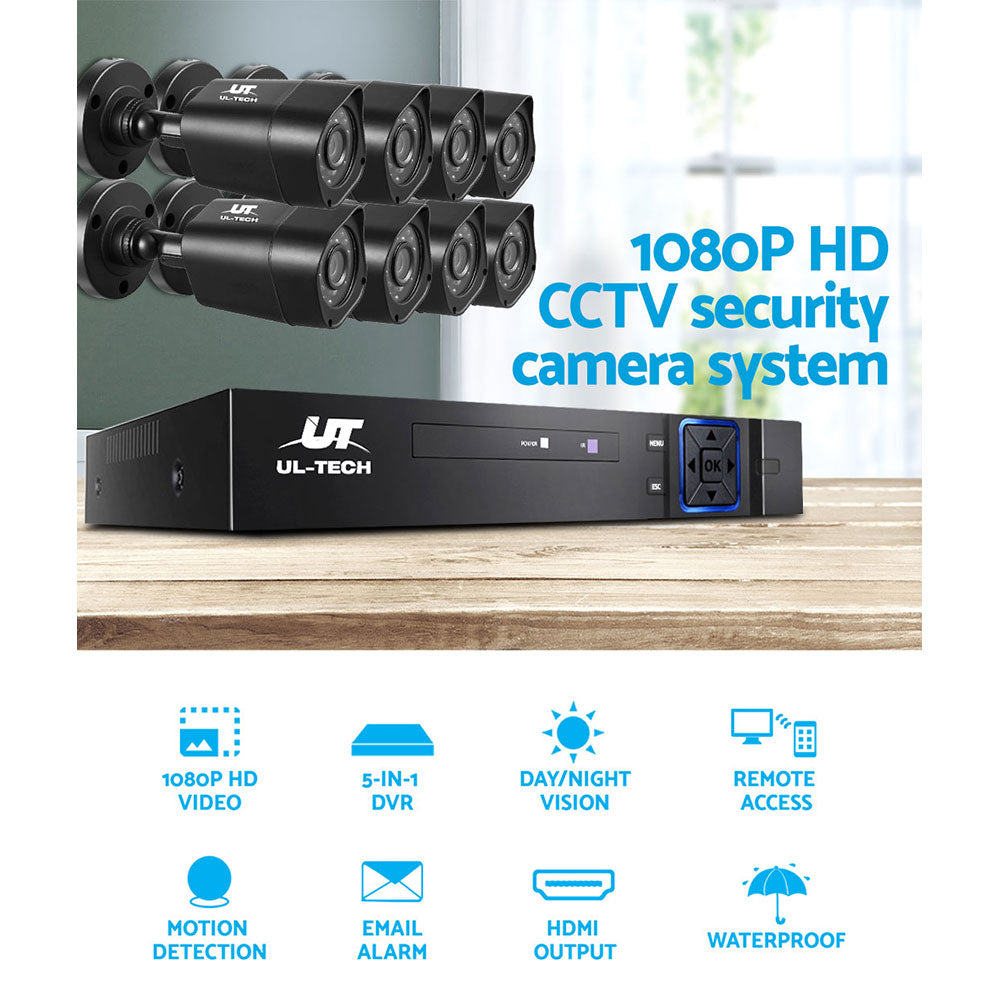 Security Cameras & Accessories: UL-TECH 1080P Security Camera System 8CH DVR with 8 CCTV Square Cameras