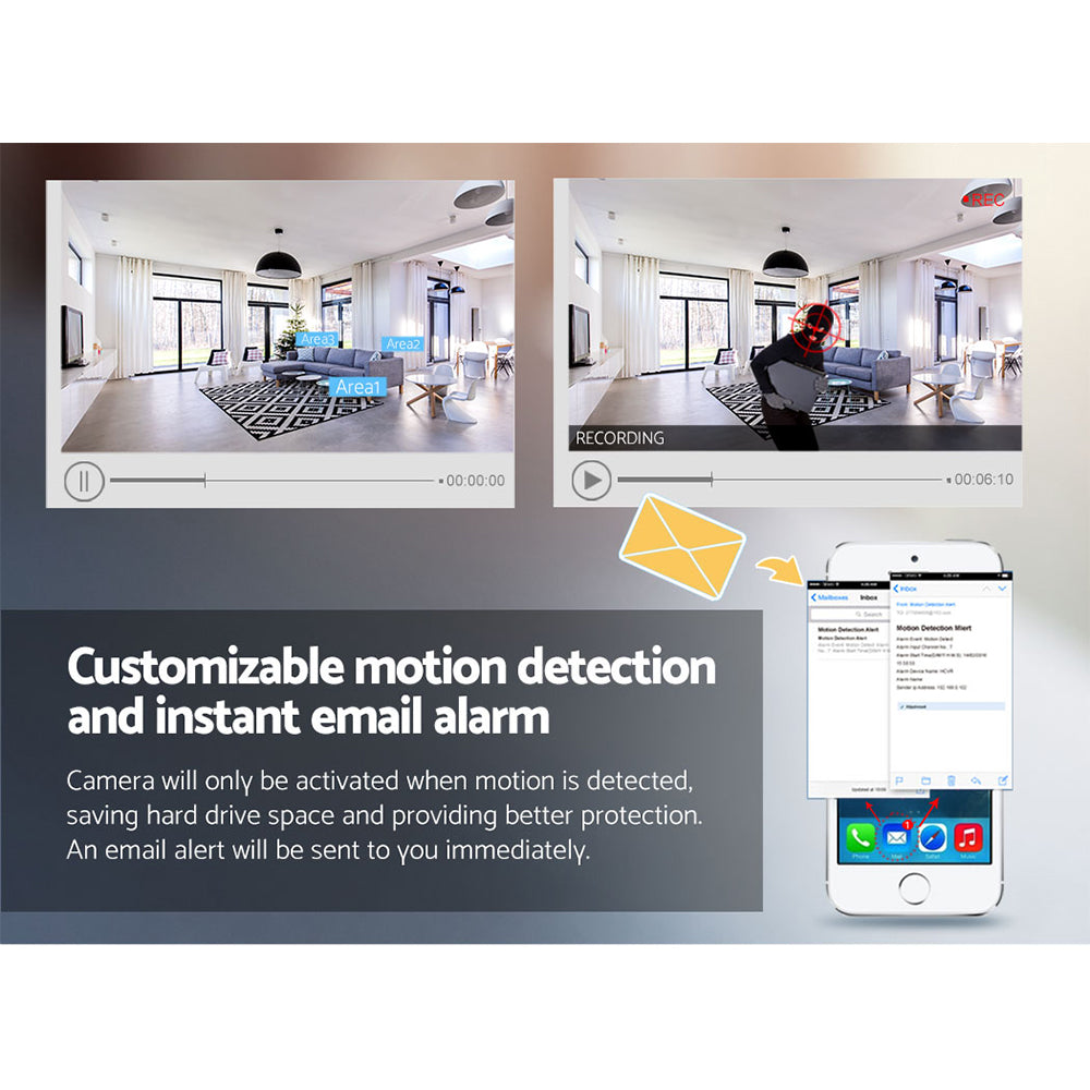Security Cameras & Accessories: UL-tech Wireless CCTV 3MP Camera Bullet