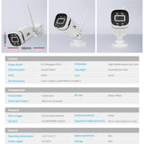 Security Cameras & Accessories: UL-tech Wireless CCTV 3MP Camera Square