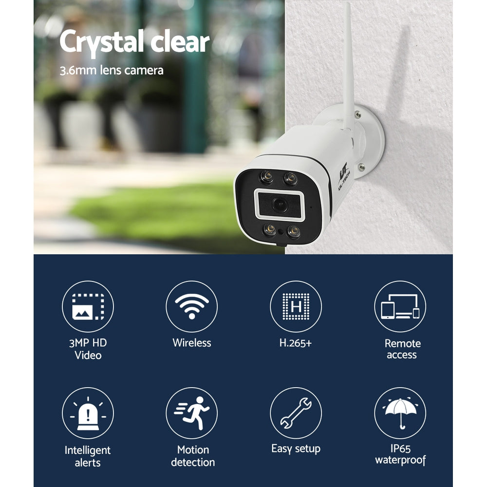 Security Cameras & Accessories: UL-tech Wireless CCTV 3MP 2 Cameras Square