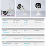 Security Cameras & Accessories: UL-tech Wireless CCTV 3MP 2 Cameras Square