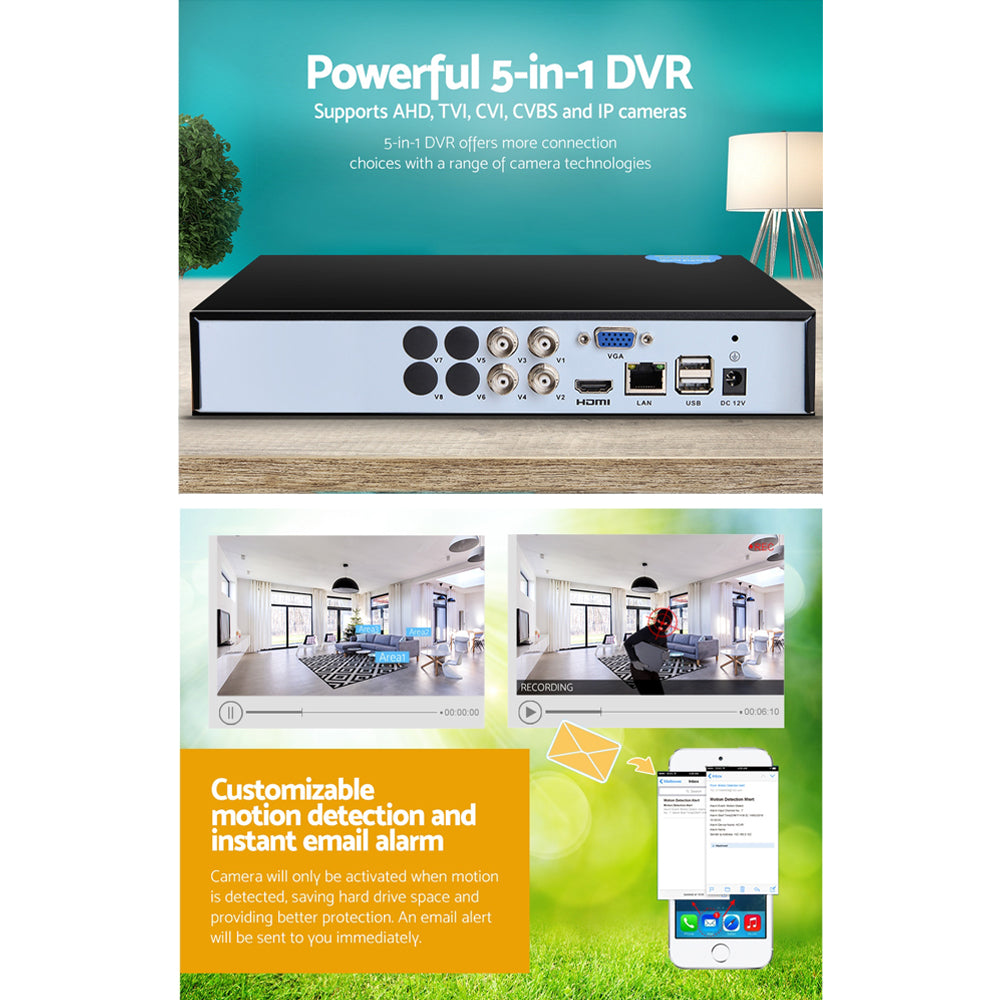 Security Cameras & Accessories: UL-tech 4CH DVR 1080P 5in1 CCTV Video Recorder