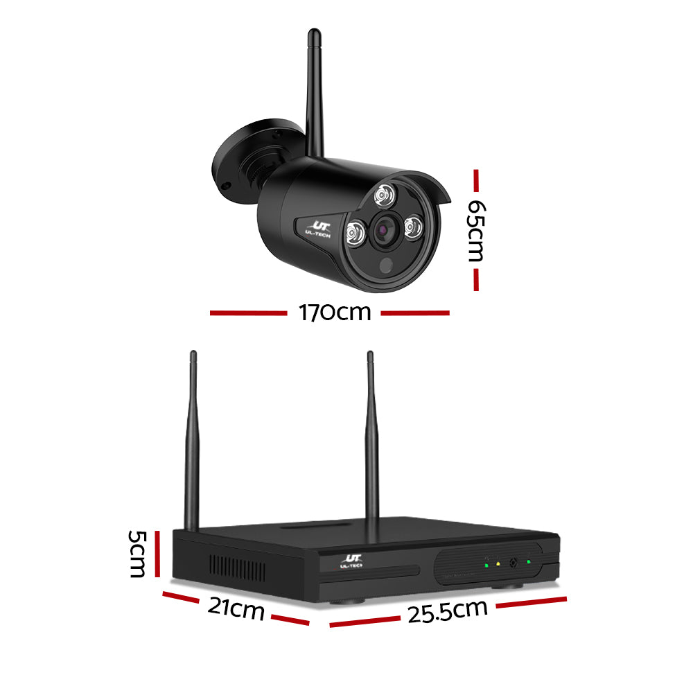 Security Cameras & Accessories: UL-tech Wireless CCTV Security System 8CH NVR 3MP 4 Bullet Cameras 1TB