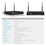 Security Cameras & Accessories: UL-tech Wireless CCTV Security System 8CH NVR 3MP 4 Square Cameras