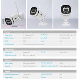 Security Cameras & Accessories: UL-tech Wireless CCTV Security System 8CH NVR 3MP 4 Square Cameras