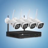 Security Cameras & Accessories: UL-tech Wireless CCTV Security System 8CH NVR 3MP 4 Square Cameras