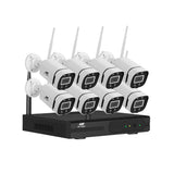 Security Cameras & Accessories: UL-tech Wireless CCTV Security System 8CH NVR 3MP 8 Square Cameras