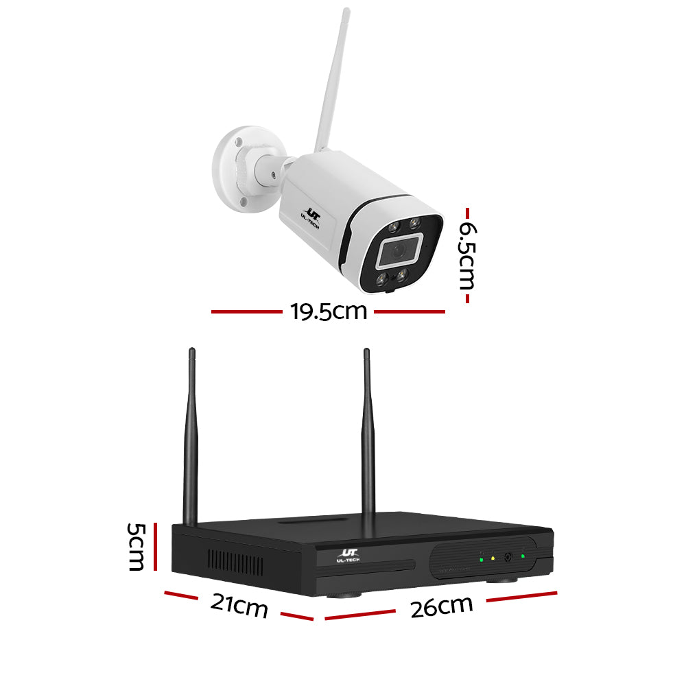 Security Cameras & Accessories: UL-tech Wireless CCTV Security System 8CH NVR 3MP 8 Square Cameras 1TB