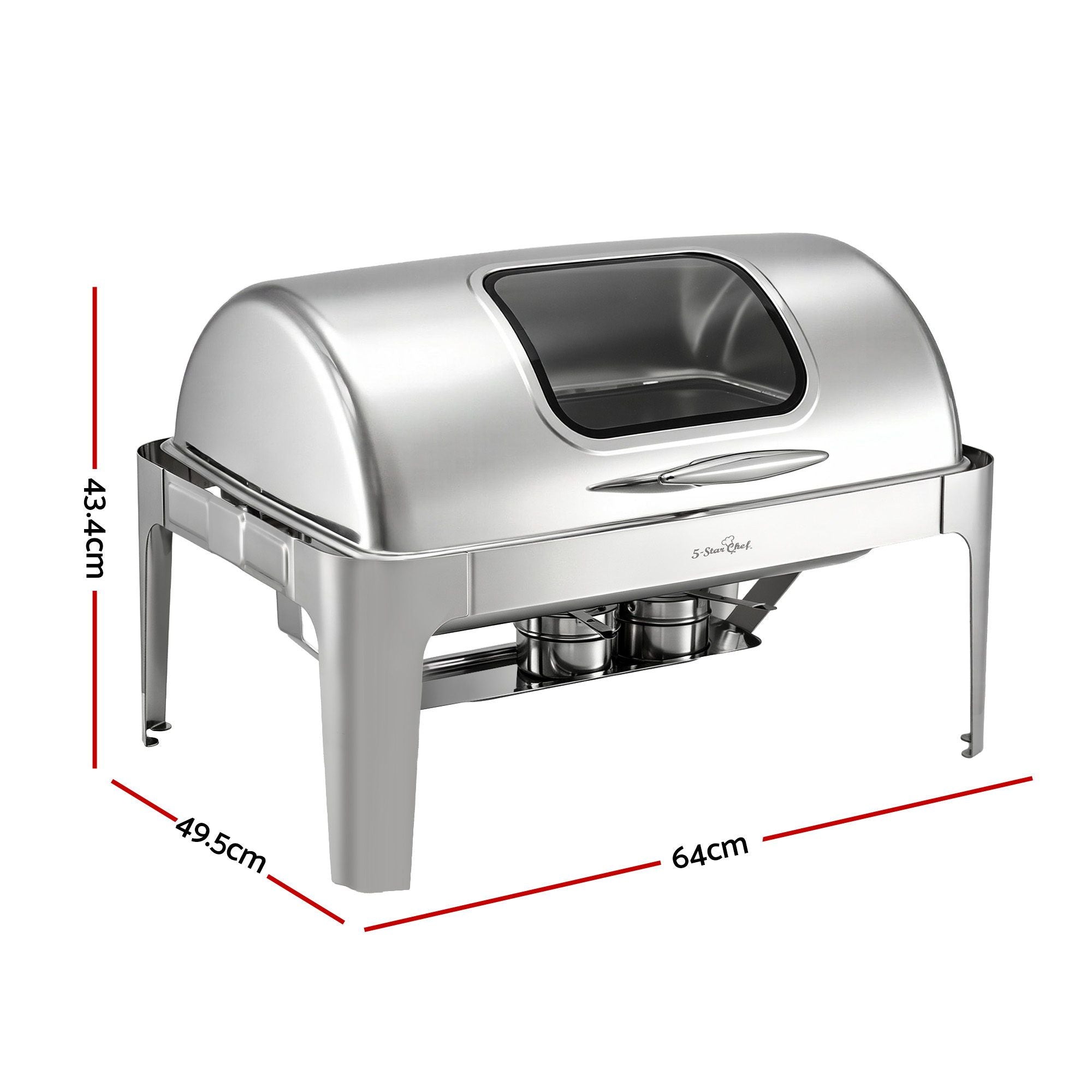 5 Star Chef 9L Chafing Dish Buffet Warmer Food Warmer Catering Server
