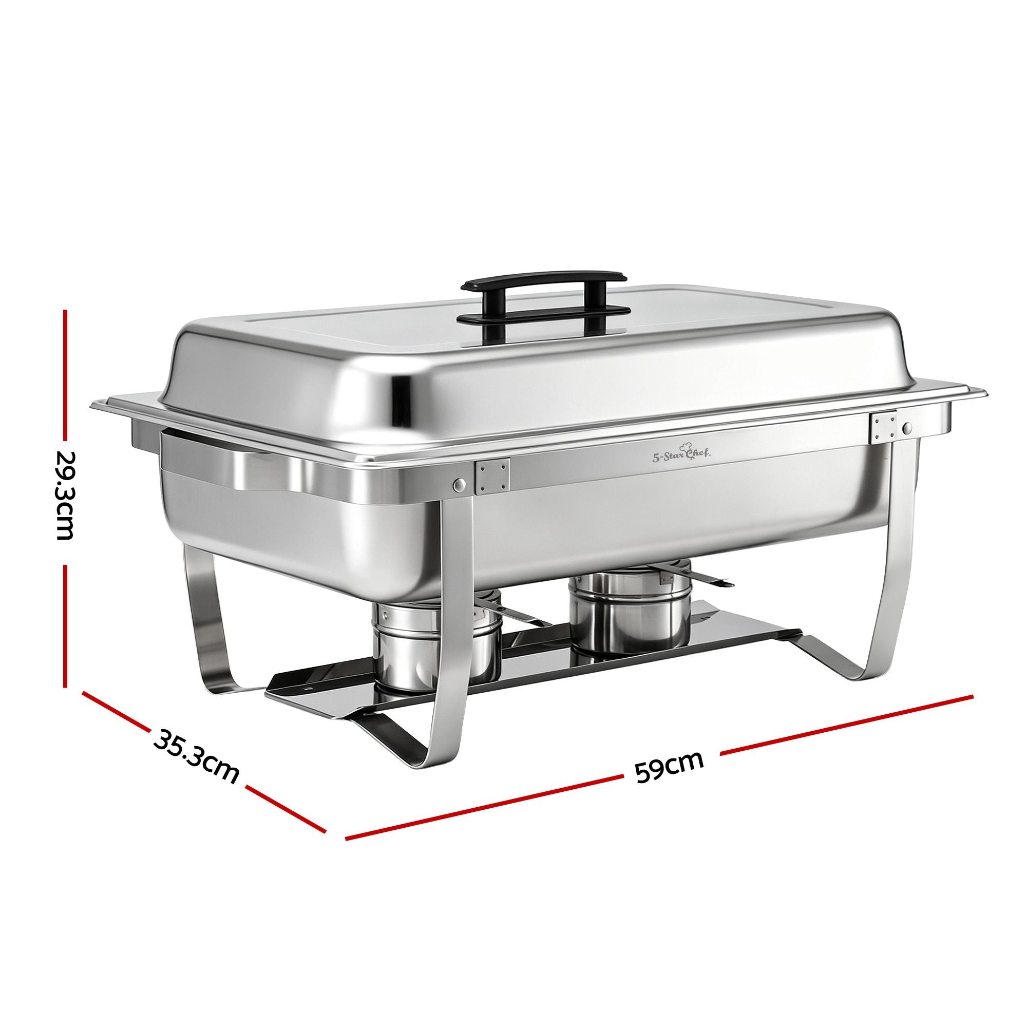 5-Star Chef Chafing Dish 9L 1-Pan Buffet Warmer Food Warmer Catering Server
