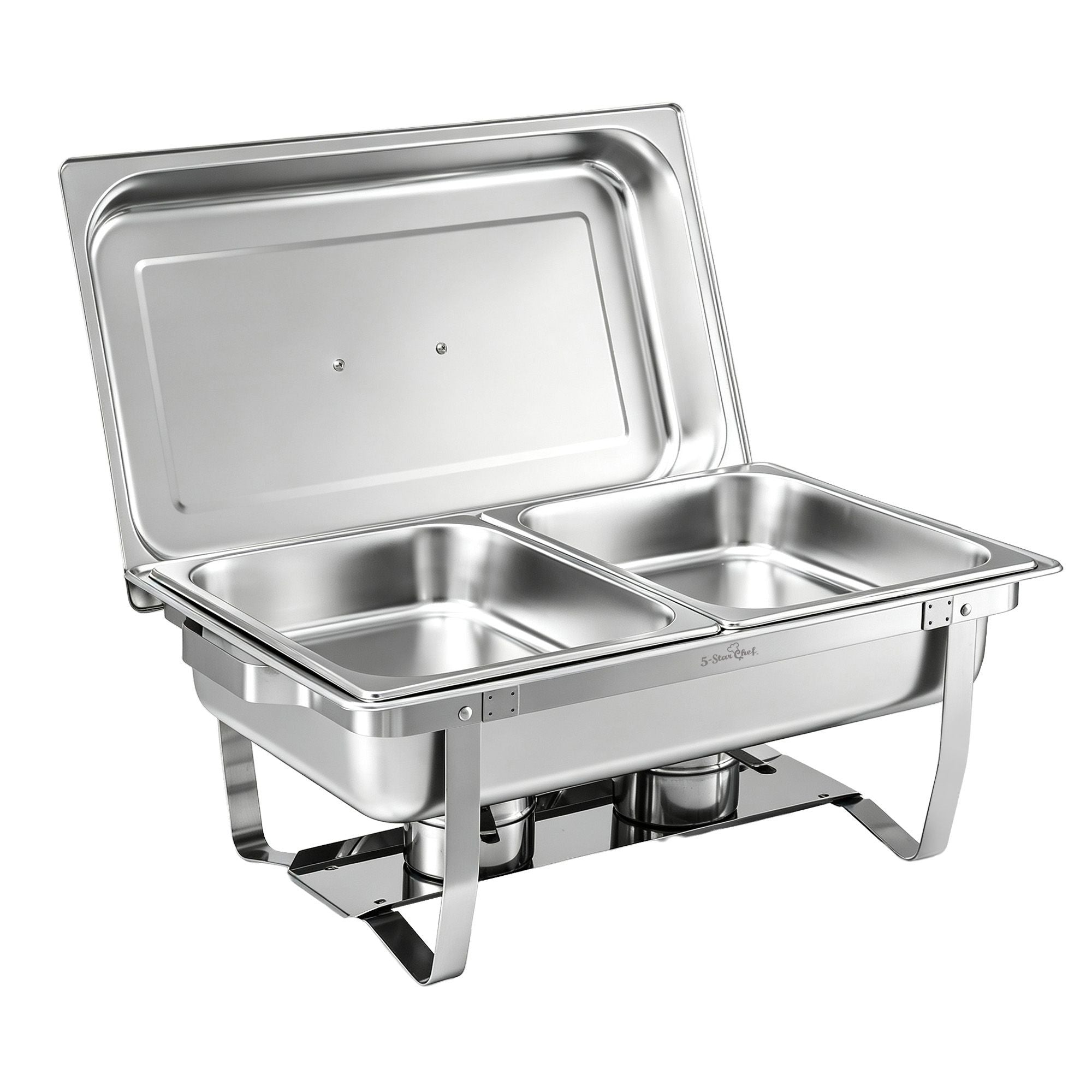 5-Star Chef Chafing Dish 8L 2-Pan Buffet Warmer Food Warmer Catering Server