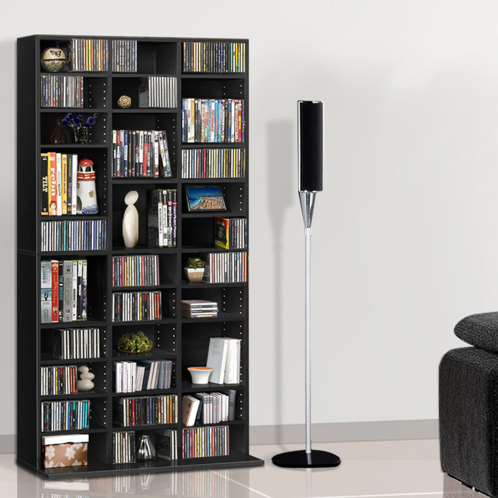 Bookcases & Shelves: Artiss Bookshelf CD Storage Rack - BERT Black