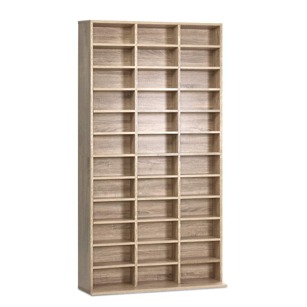 Bookcases & Shelves: Artiss Bookshelf CD Storage Rack - BERT Oak