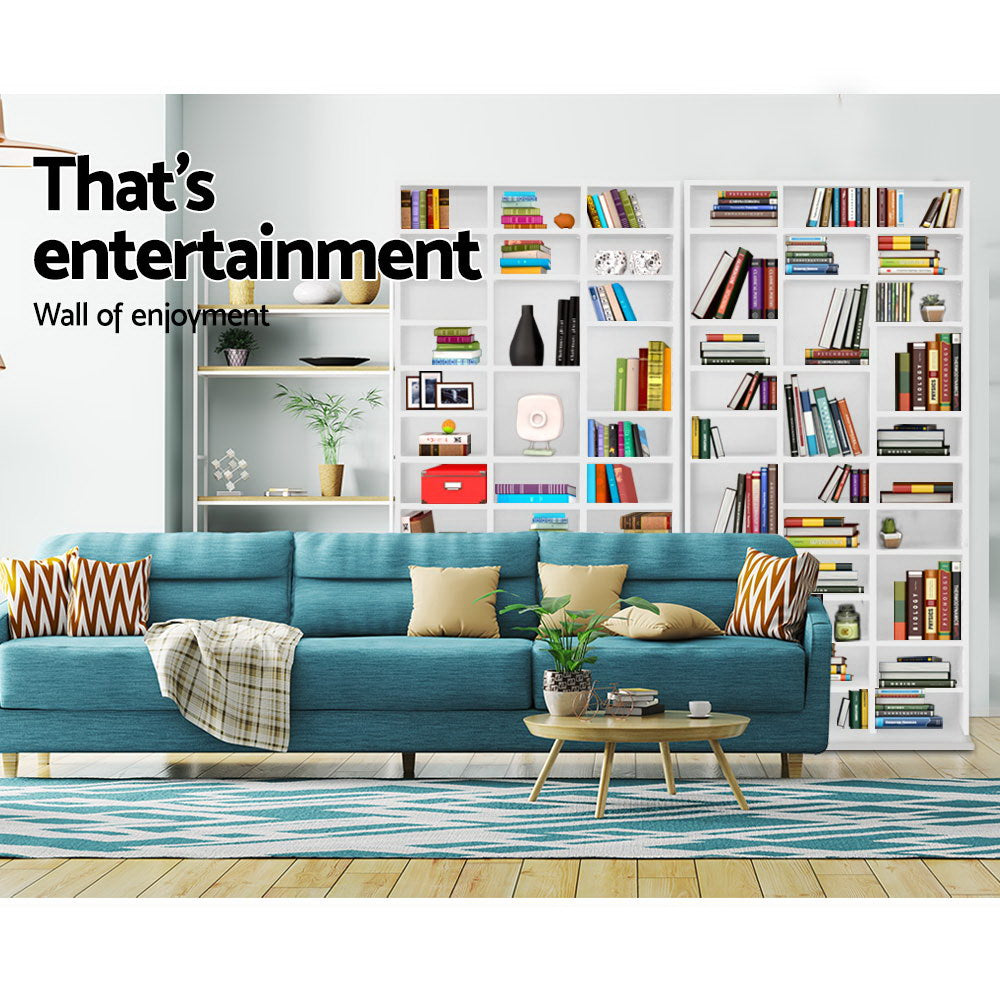 Bookcases & Shelves: Artiss Bookshelf CD Storage Rack - BERT White