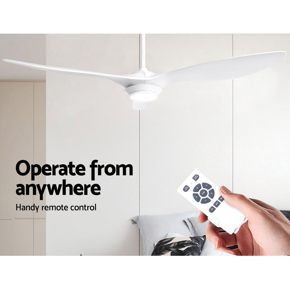 Ceiling Fans: Devanti 52'' Ceiling Fan DC Motor w/Light w/Remote - White
