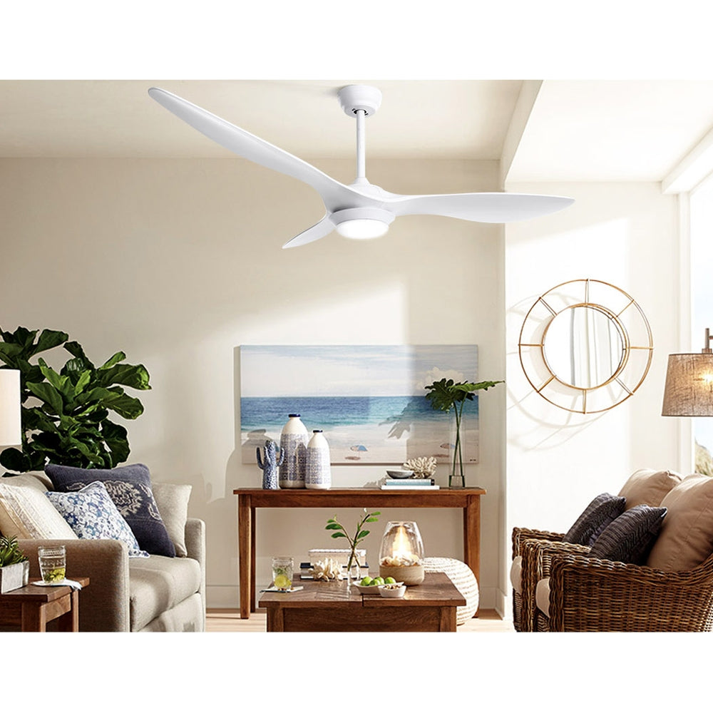 Ceiling Fans: Devanti 52'' Ceiling Fan DC Motor w/Light w/Remote - White