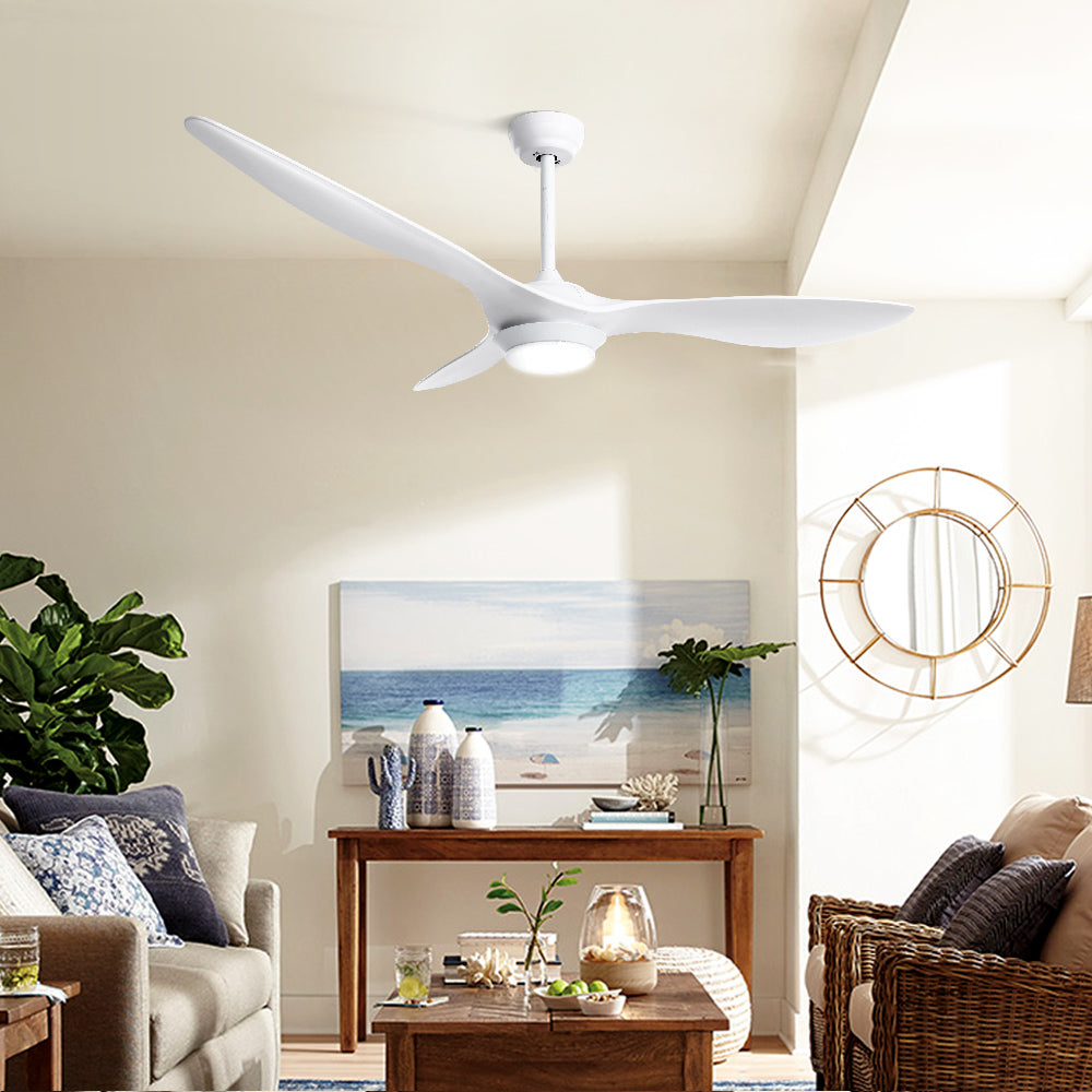 Ceiling Fans: Devanti 52'' Ceiling Fan DC Motor w/Light w/Remote - White