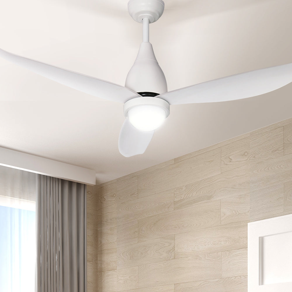 Ceiling Fans: Devanti 52'' Ceiling Fan DC Motor LED Light Remote Control - White