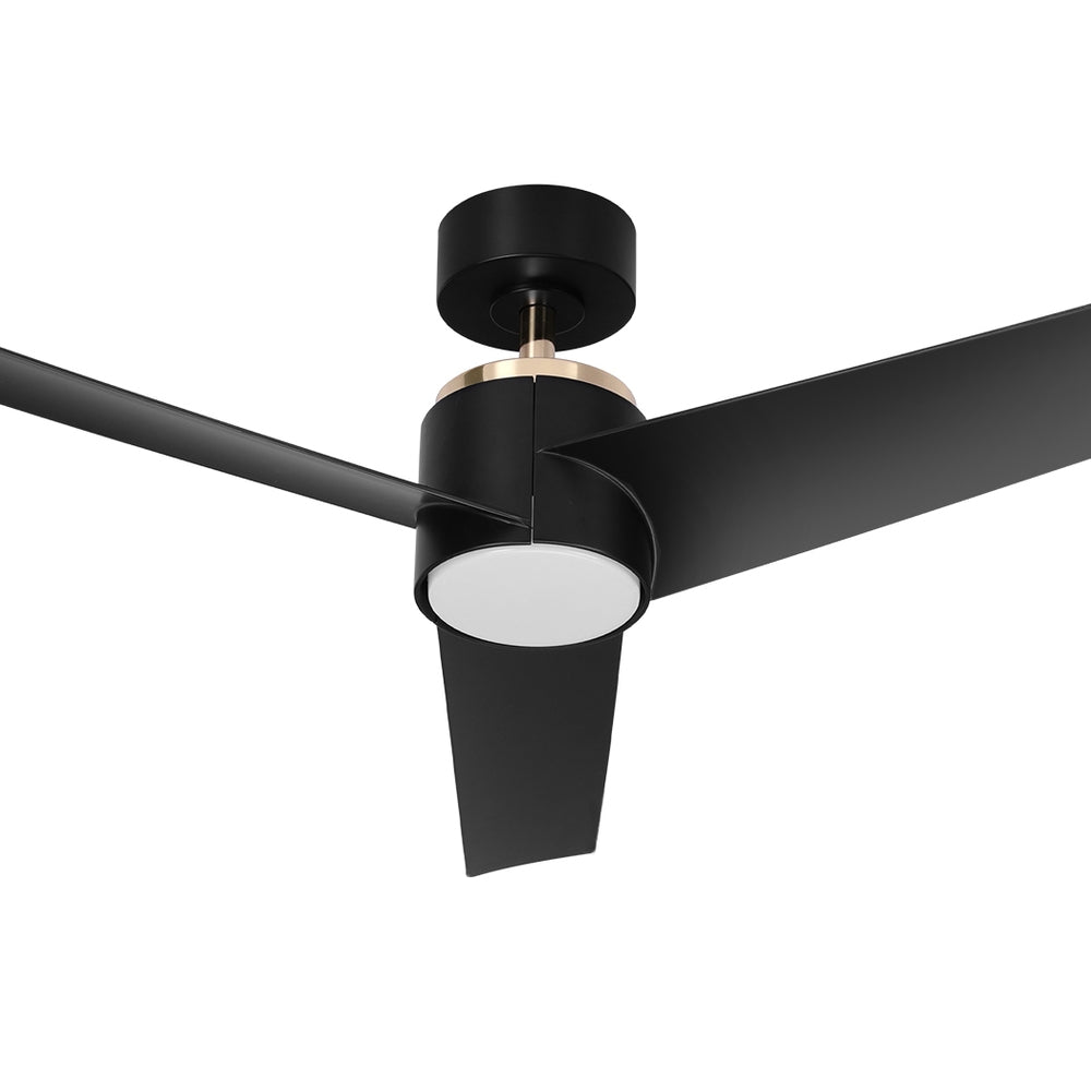 Ceiling Fans: Devanti 52'' Ceiling Fan DC Motor w/Light w/Remote - Black