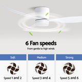 Ceiling Fans: Devanti 52'' Ceiling Fan 3 Blades DC Motor w/Light w/Remote White
