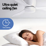 Ceiling Fans: Devanti 52'' Ceiling Fan 3 Blades DC Motor w/Light w/Remote White