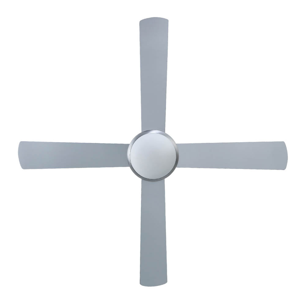 Ceiling Fans: Devanti 52'' Ceiling Fan DC Motor w/Light w/Remote - Silver