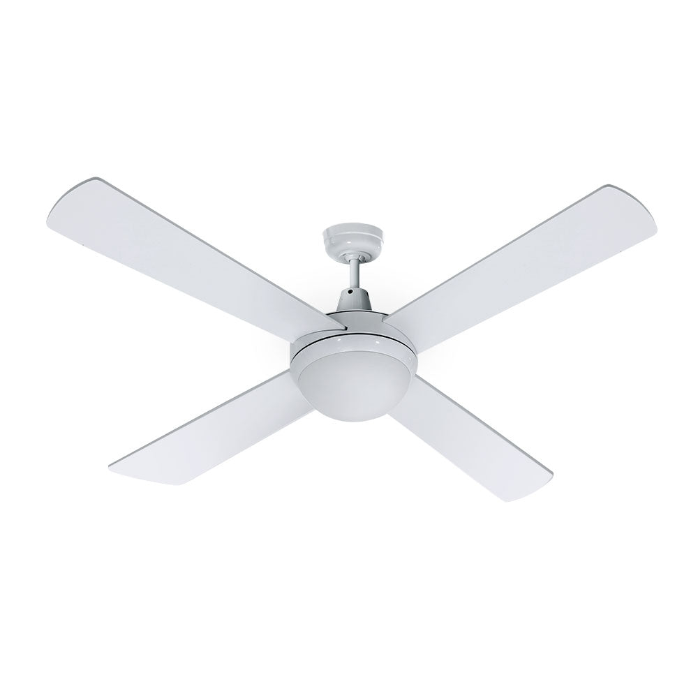 Ceiling Fans: Devanti 52'' Ceiling Fan DC Motor w/Light w/Remote - White