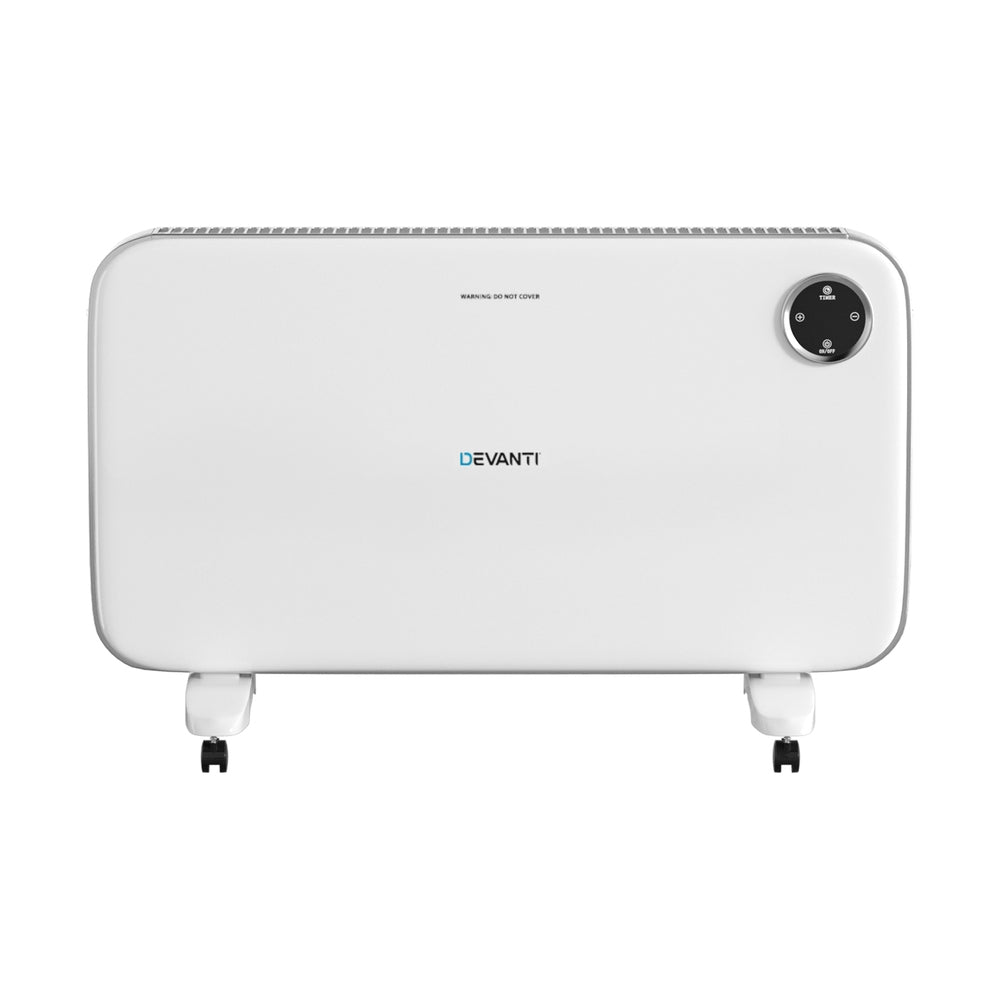 Fountain & Ponds Accessories: Devanti Electric Convection Heater Panel White 2000W