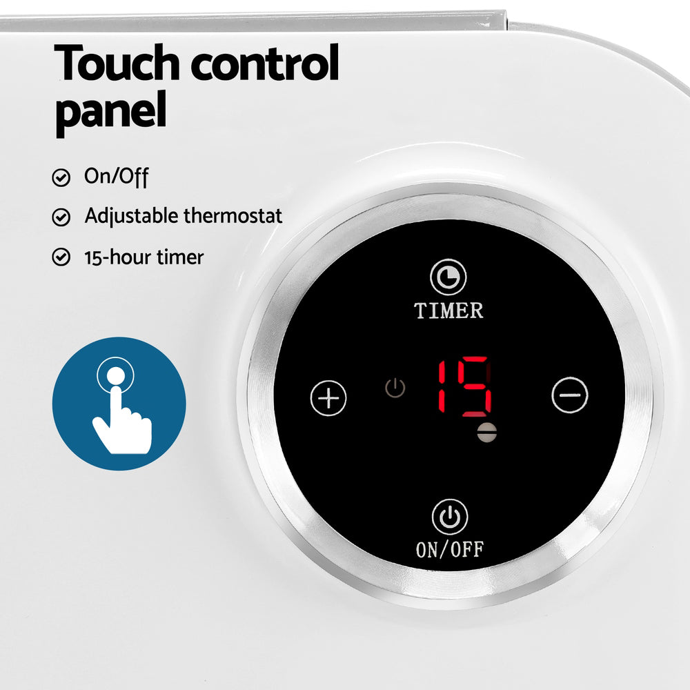 Fountain & Ponds Accessories: Devanti Electric Convection Heater Panel White 2000W
