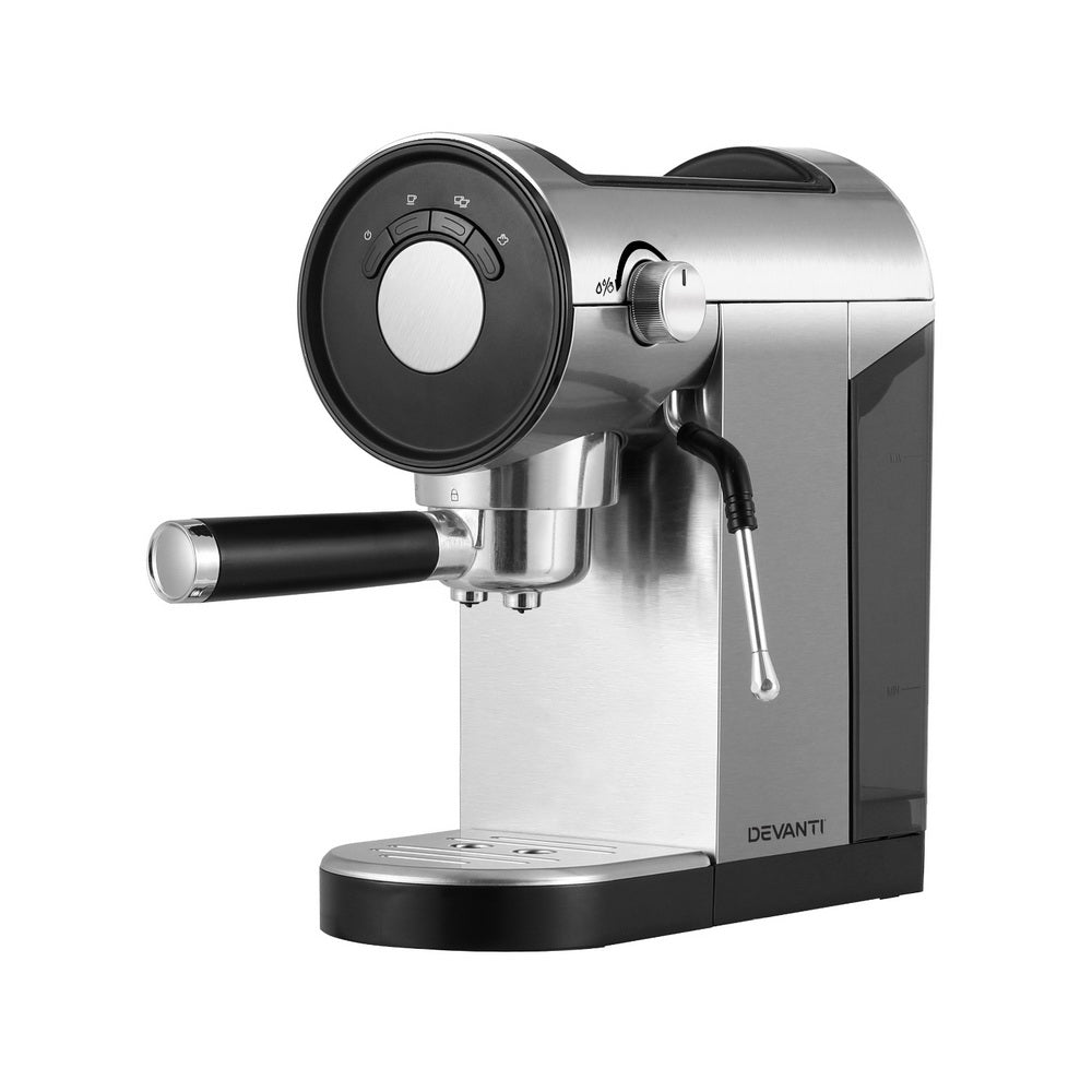 Coffee Machines & Accessories: Devanti 20 Bar Coffee Machine Espresso Cafe Maker